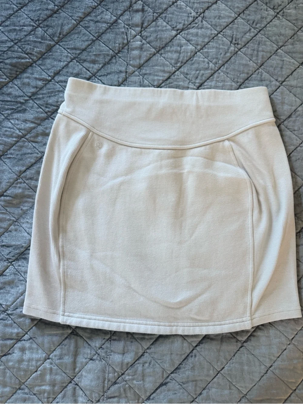 lululemon athletica Cream Knit Mini Skirt